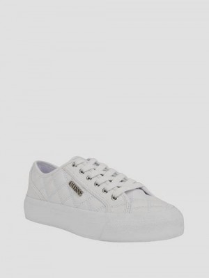 Guess Jelexa Quilted Sneakers Wit | GUESS-SN29520
