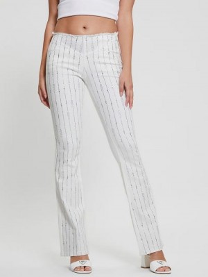 Guess Joe Flare Denim Pants Wit | GUESS-SN26648