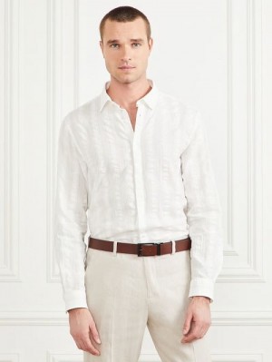Guess Joe It Gauze Cotton Shirt Wit | GUESS-SN31132
