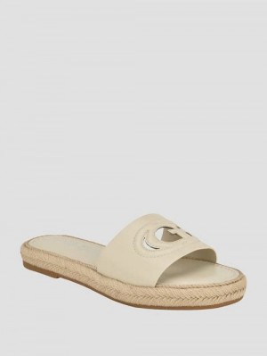Guess Katica Espadrille Sandals Wit | GUESS-SN29726