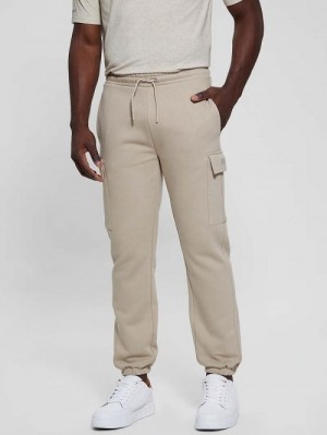 Guess Keid Cuffed Cargo Pants Beige | GUESS-SN31569