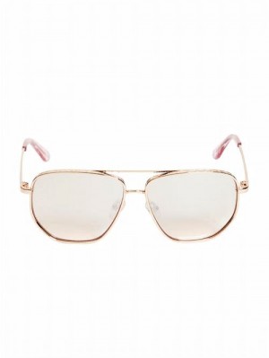 Guess Kelly Aviator Sunglasses Beige | GUESS-SN30052