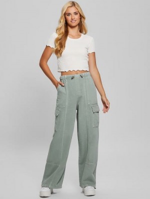 Guess Kenzie Cargo Pants Groen | GUESS-SN28242