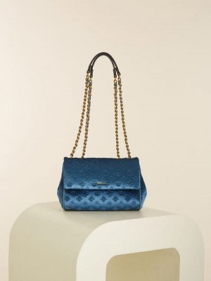 Guess Kimi Logo Convertible Crossbody Groen | GUESS-SN29110