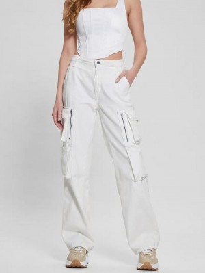 Guess Kori Cargo Pants Wit | GUESS-SN26612