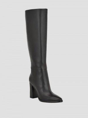 Guess Lannie Knee-High Boots Zwart | GUESS-SN29922