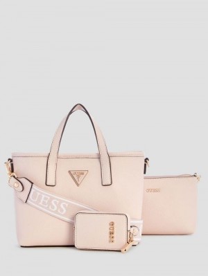 Guess Latona Mini Tote Set Roze | GUESS-SN29452