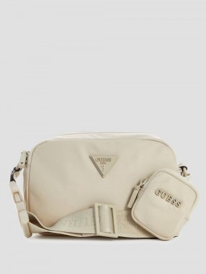 Guess Latona Nylon Sling Bag Bruin | GUESS-SN28798