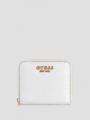 Guess Laurel Small Zip-Around Wallet Wit | GUESS-SN29475