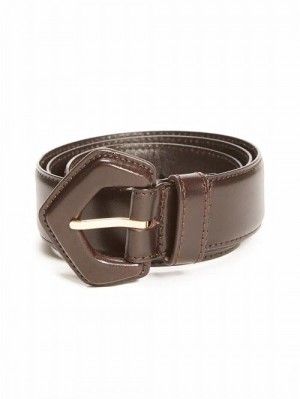 Guess Leather Waist Belt Bruin | GUESS-SN30229