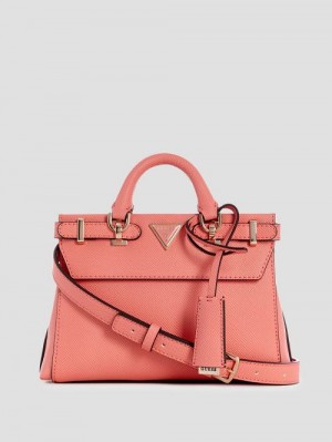Guess Levante Mini Satchel Roze | GUESS-SN28879