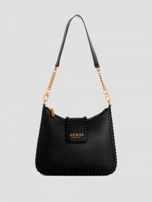 Guess Libera Hobo Bag Zwart | GUESS-SN29125