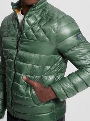 Guess Lightweight Puffer Jacket Groen | GUESS-SN30830