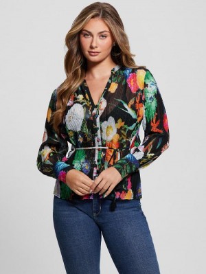 Guess Lisette Printed Top Multi | GUESS-SN27451
