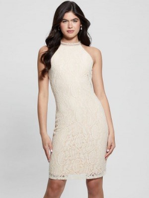 Guess Liza Mini Dress Wit | GUESS-SN26965