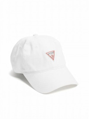 Guess Logo Baseball Hat Wit | GUESS-SN30174
