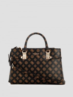Guess Loralee Status Satchel Bruin | GUESS-SN29266