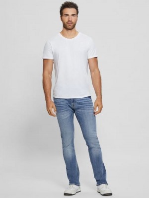 Guess Low-Rise Skinny Jeans Blauw | GUESS-SN30370
