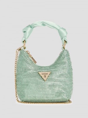 Guess Lua Mini Hobo Blauw | GUESS-SN28877