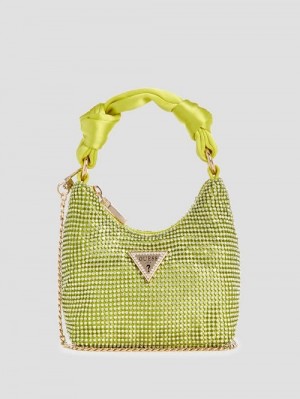 Guess Lua Mini Hobo Geel | GUESS-SN28943