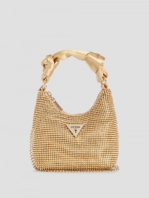 Guess Lua Mini Hobo Goud | GUESS-SN29164