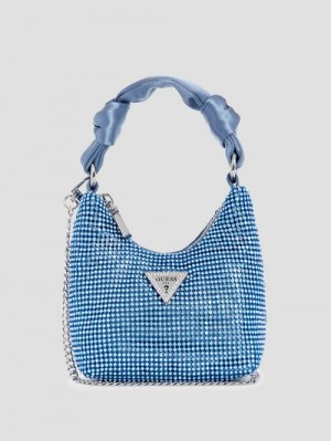 Guess Lua Mini Hobo Grijs | GUESS-SN28930