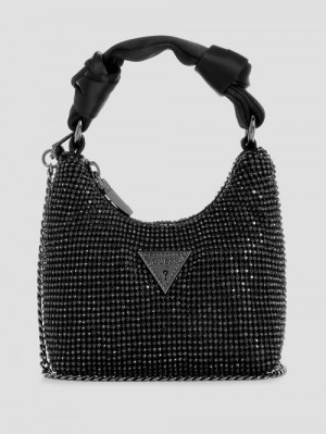 Guess Lua Mini Hobo Zwart | GUESS-SN29040