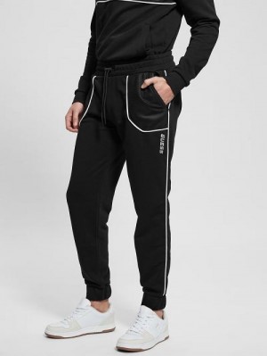 Guess Lugh Cuffed Joggers Zwart | GUESS-SN31473