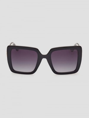 Guess Lyla Oversize Square Sunglasses Zwart | GUESS-SN30084