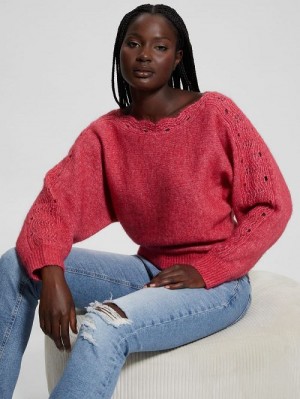 Guess Malorie Dolman Sweater Roze | GUESS-SN27241