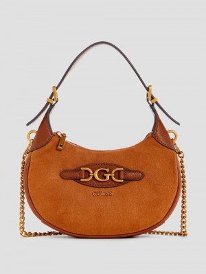 Guess Malva Mini Hobo Bruin | GUESS-SN29189