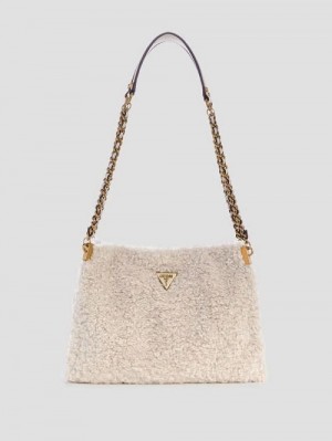 Guess Maranta Small Shoulder Satchel Wit | GUESS-SN29073