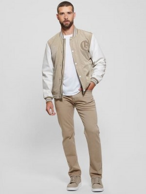 Guess Mateo Straight Jeans Beige | GUESS-SN30444