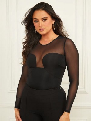 Guess Medora Bodysuit Zwart | GUESS-SN27210