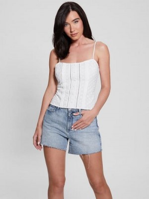 Guess Melaine Top Wit | GUESS-SN27607