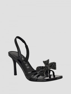 Guess Merle Bow Heels Zwart | GUESS-SN29854