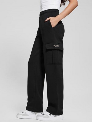 Guess Midge Signature Cargo Pants Zwart | GUESS-SN28468
