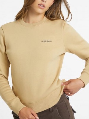 Guess Mini American Tradition Sweatshirt Beige | GUESS-SN28356