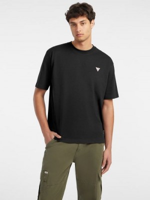 Guess Mini Patch Tee Zwart | GUESS-SN30646