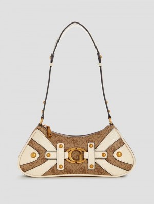 Guess Mintha Mini Top-Zip Shoulder Bag Multi | GUESS-SN29179