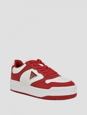 Guess Miram Two-Tone Sneakers Rood | GUESS-SN29523