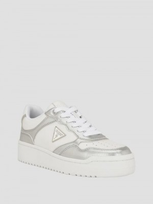 Guess Miram Two-Tone Sneakers Wit | GUESS-SN29559