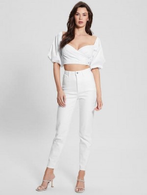 Guess Mom Jeans Wit | GUESS-SN26578