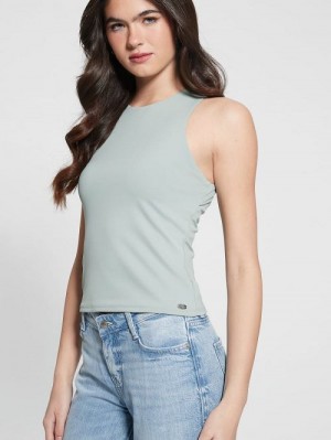 Guess Mora Cutout Tank Top Groen | GUESS-SN27592