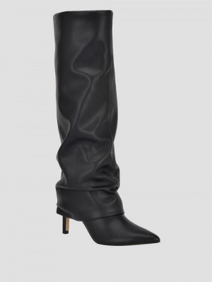 Guess Natha Fold-Over Boots Zwart | GUESS-SN29939