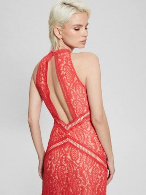 Guess New Liza Dress Rood | GUESS-SN26847