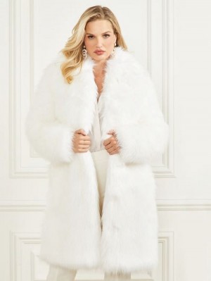 Guess New Monique Coat Wit | GUESS-SN27888