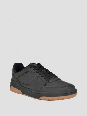 Guess Nivi Debossed Sneakers Zwart | GUESS-SN31898
