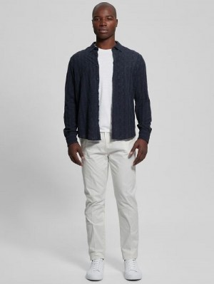 Guess Noah Straight Pants Wit | GUESS-SN31431