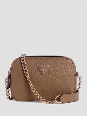 Guess Noelle Camera Crossbody Bruin | GUESS-SN29022